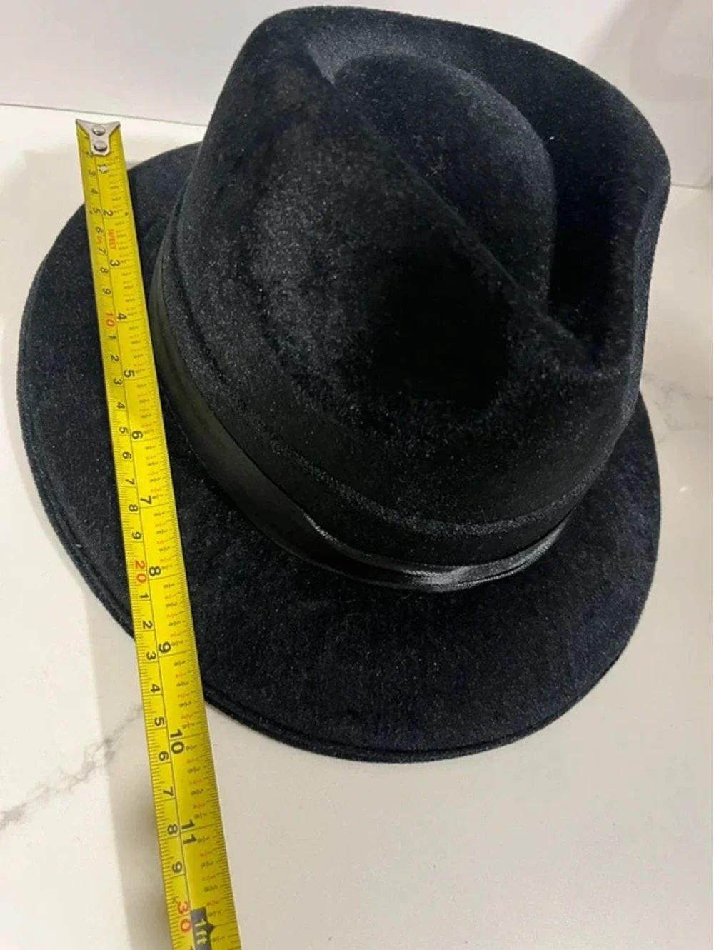 Black fedora hat Costume Velvet party new years
